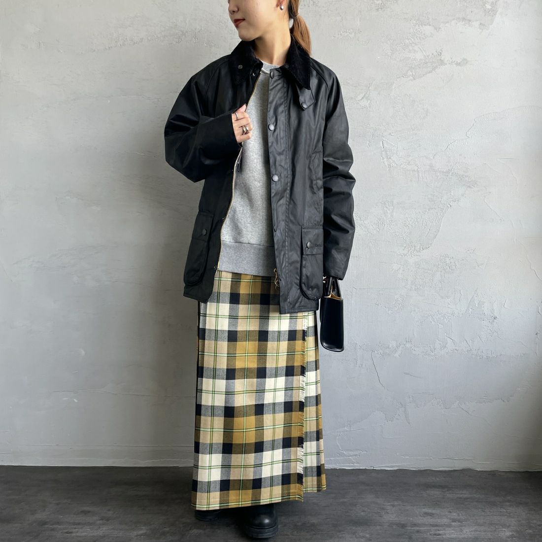 Barbour [バブアー] ビデイル ワックスジャケット [MWX0018] BK91 &&モデル身長：156cm 着用サイズ：36&&