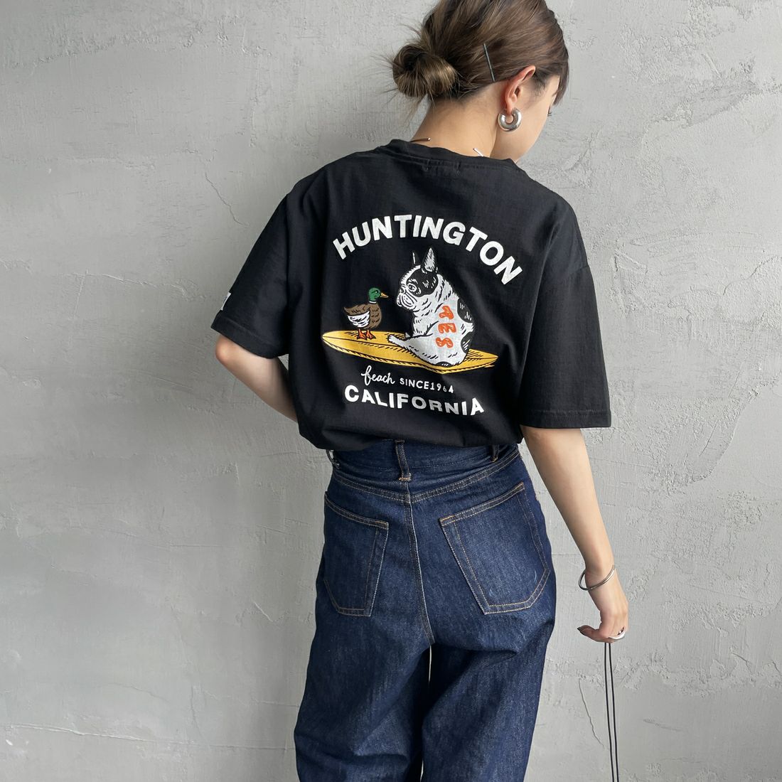 BLACK&&モデル身長：150cm 着用サイズ：S&&