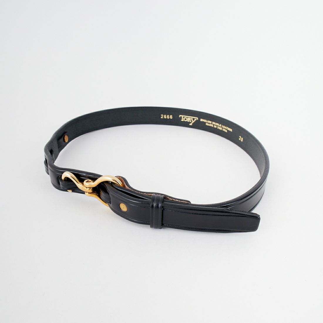 TORY LEATHER [トリーレザー] ミニフープピックレザーベルト [TRL1002666] BLACK