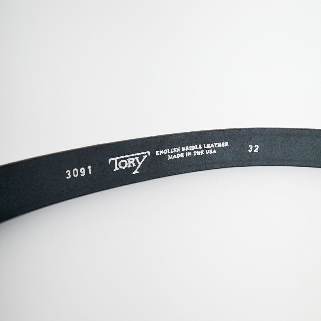 TORY LEATHER [トリーレザー] 3ピースシルバーバックルベルト [TRL1003091] BLACK