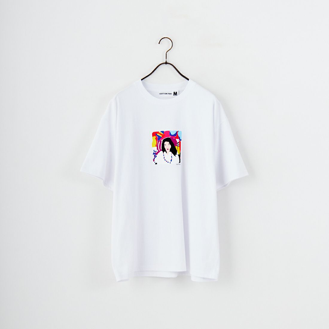 COTTON PAN [コットンパン] ポスト グラフィックTシャツ [POST] WHITE