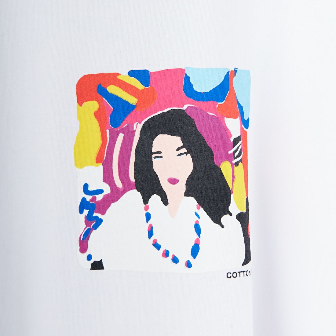 COTTON PAN [コットンパン] ポスト グラフィックTシャツ [POST] WHITE
