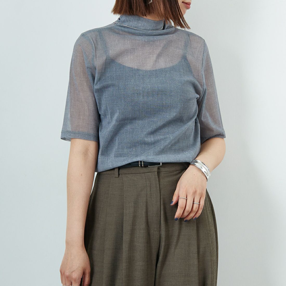 GRAY&&モデル身長：159cm 着用サイズ：F&&