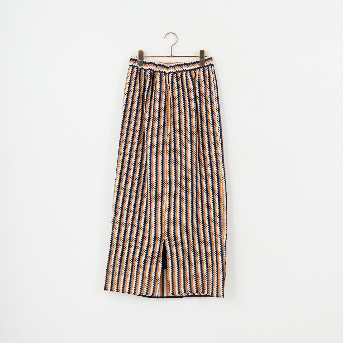 Jeans Factory Clothes [ジーンズファクトリークローズ] マルチボーダースカート [24896-BH] ORANGE/NVY