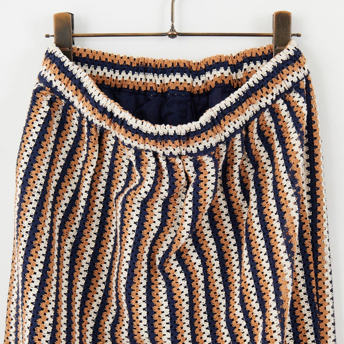 Jeans Factory Clothes [ジーンズファクトリークローズ] マルチボーダースカート [24896-BH] ORANGE/NVY