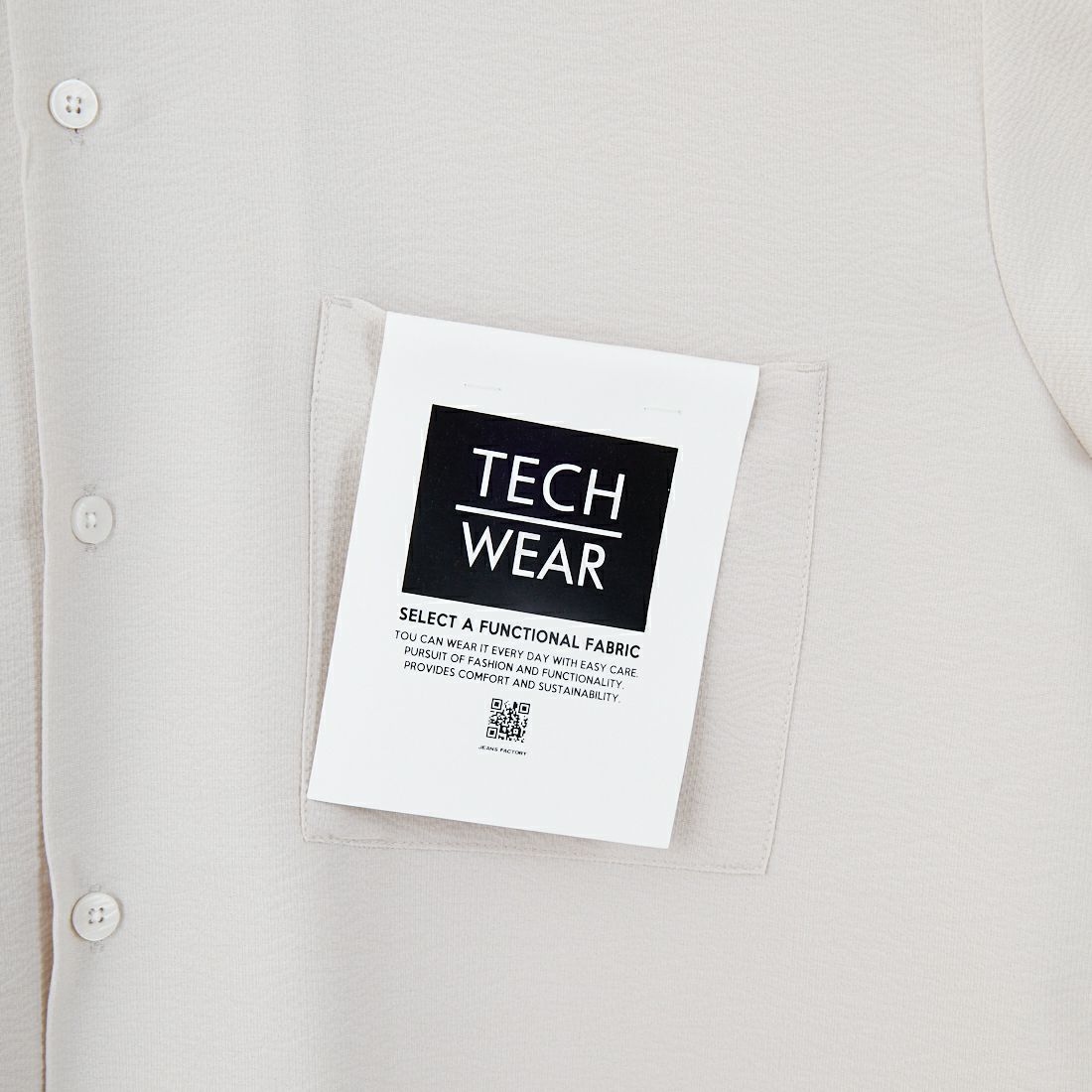 Jeans Factory Clothes [ジーンズファクトリークローズ] TECHサッカー レギュラーカラーシャツ [EPC-53110] 1 L.GREY