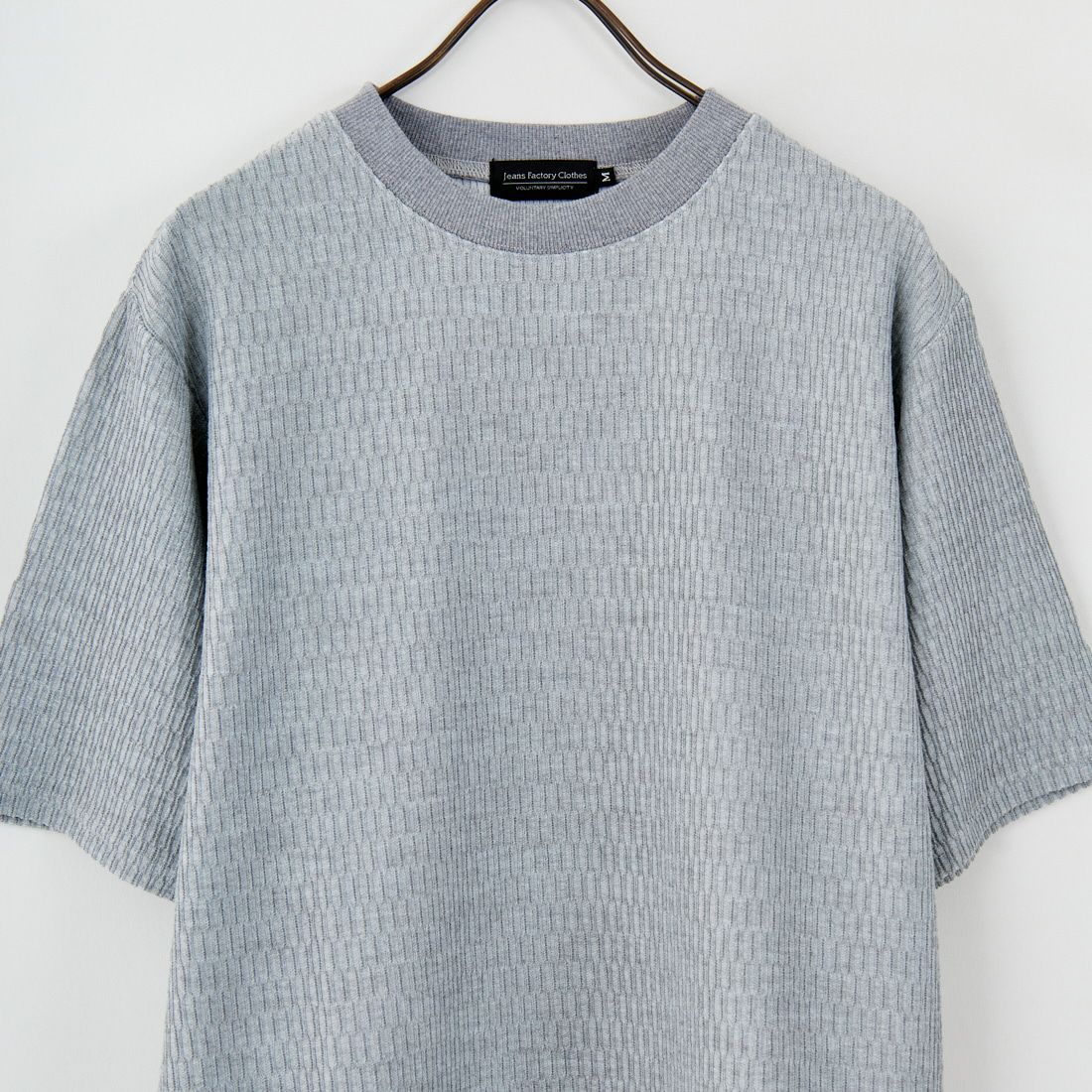 Jeans Factory Clothes [ジーンズファクトリークローズ] ハニカムワッフルリブTシャツ [EPC-53208] 2 GREY