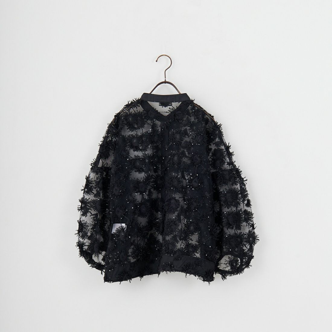 TORRAZZO DONNA [トラッゾドンナ] フリンジスパンコールブラウス [6250-565] 19 BLACK