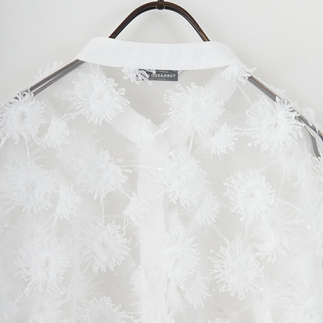 TORRAZZO DONNA [トラッゾドンナ] フリンジスパンコールブラウス [6250-565] 05 WHITE