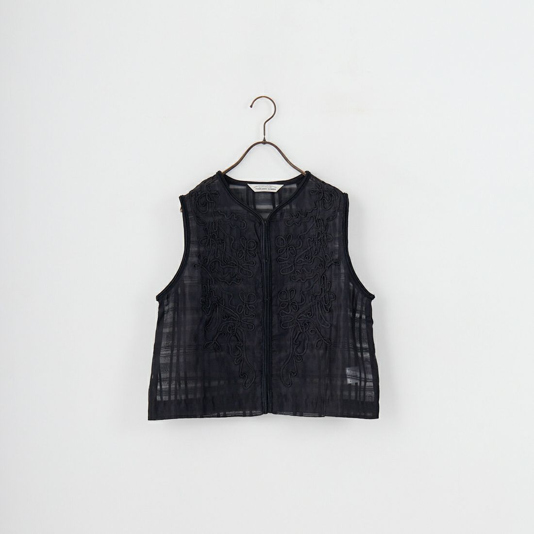 TORRAZZO DONNA [トラッゾドンナ] コード刺&#32353;シアーベスト [6250-571] 19 BLACK