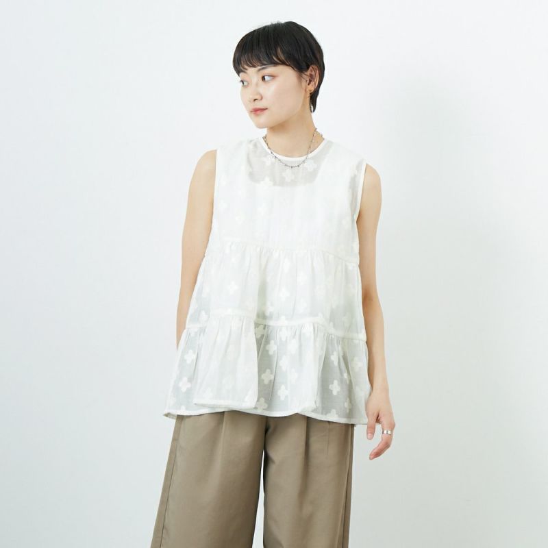 TORRAZZO DONNA [トラッゾドンナ] フリンジスパンコールブラウス