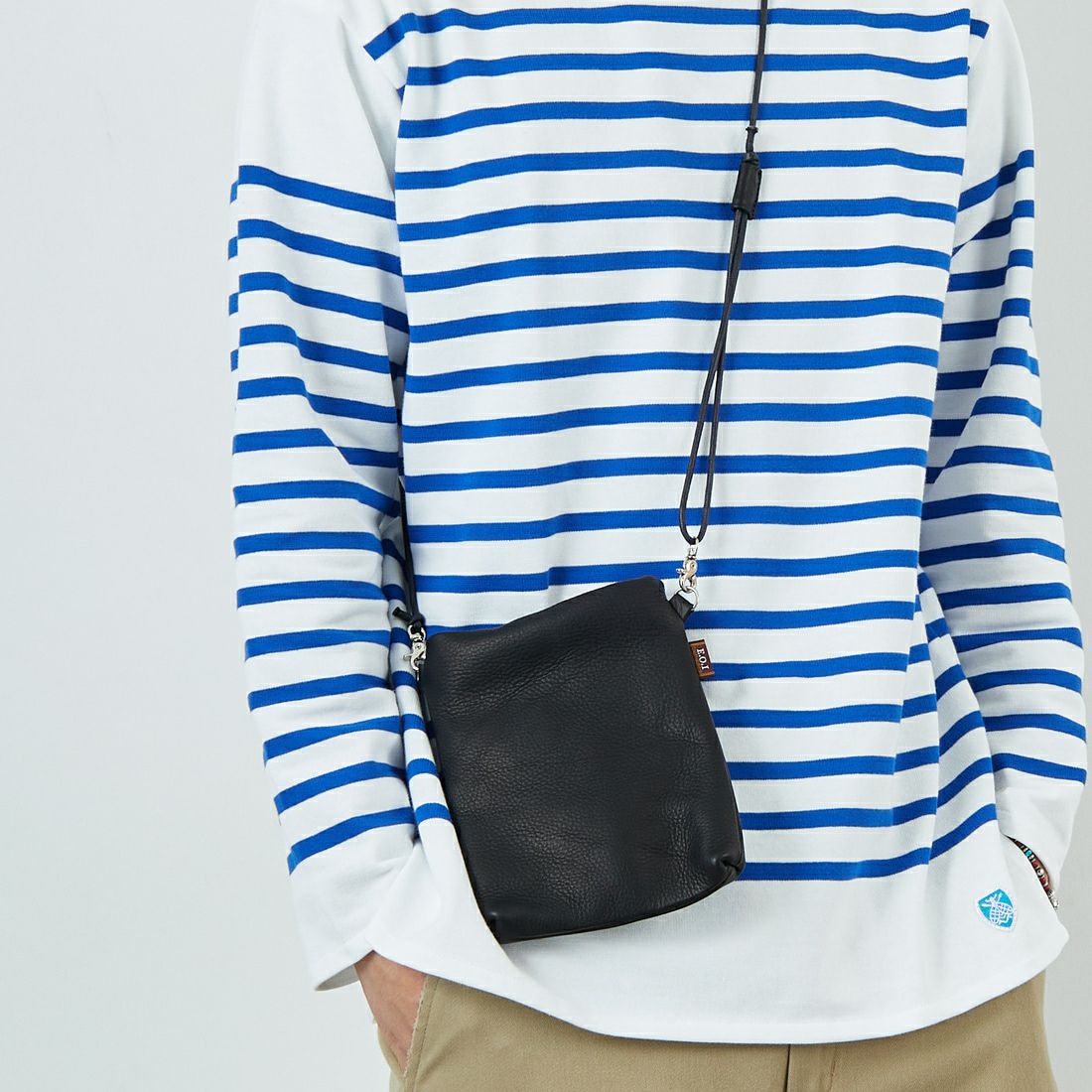 MR.OLIVE E.O.I [ミスターオリーブ] ウォータープルーフウォッシャブルレザー ティニーサコッシュ [ME679] BLACK