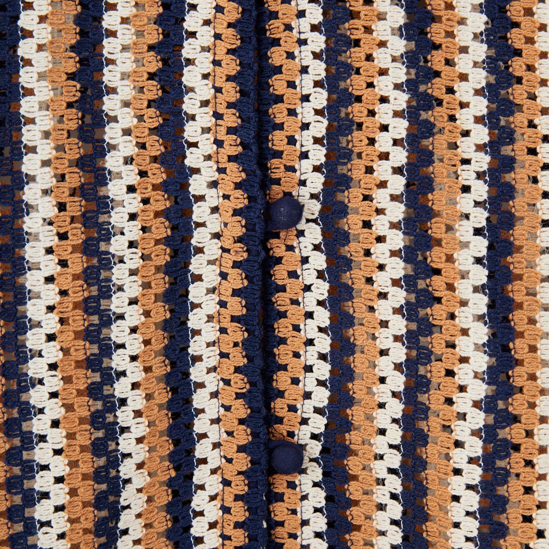 Jeans Factory Clothes [ジーンズファクトリークローズ] マルチボーダーシャツ [24895-BH] ORANGE/NVY