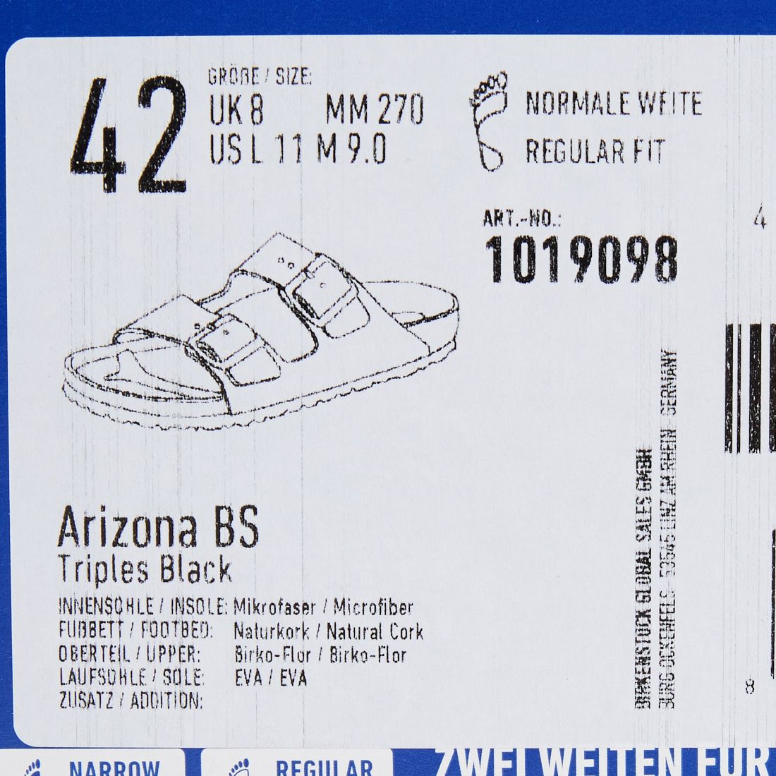 BIRKENSTOCK [ビルケンシュトック] ARIZONA/アリゾナ ビルコフロー [ARIZONA] 1019098