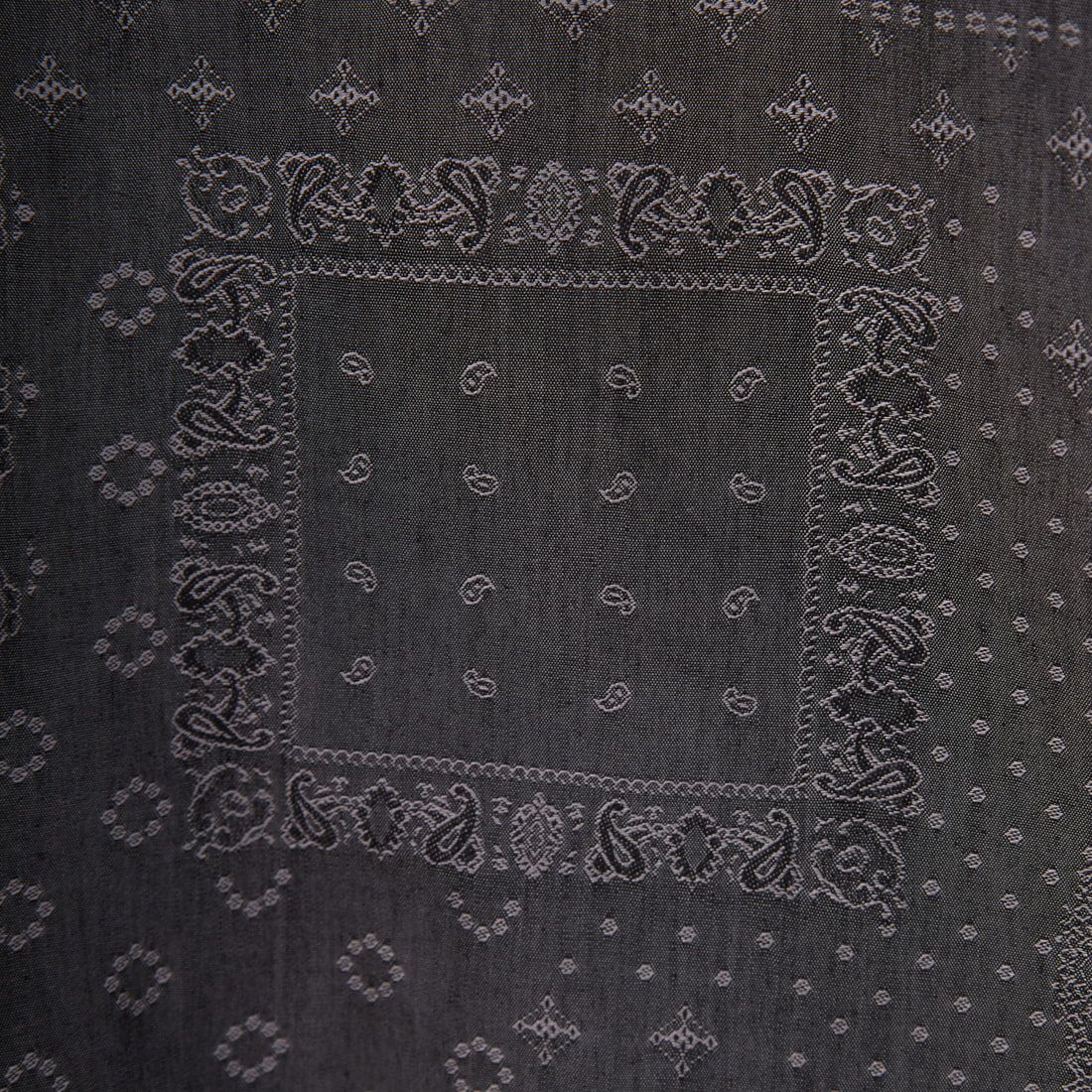 MANUAL ALPHABET [マニュアルアルファベット] バンダナジャガード オープンカラーシャツ [MA-S-789] CHARCOAL