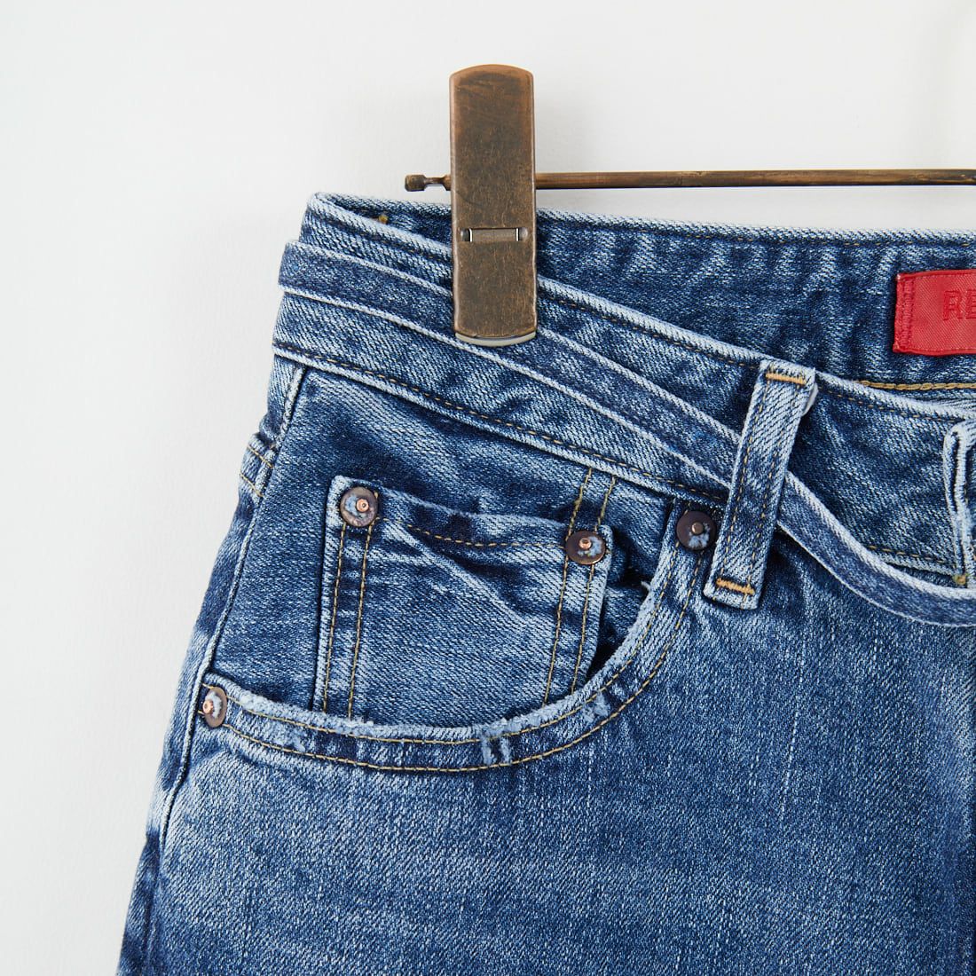 RED CARD TOKYO [レッドカード トーキョー] Idaho ワイドストレートデニム [12W11501SMD] A-STN MID