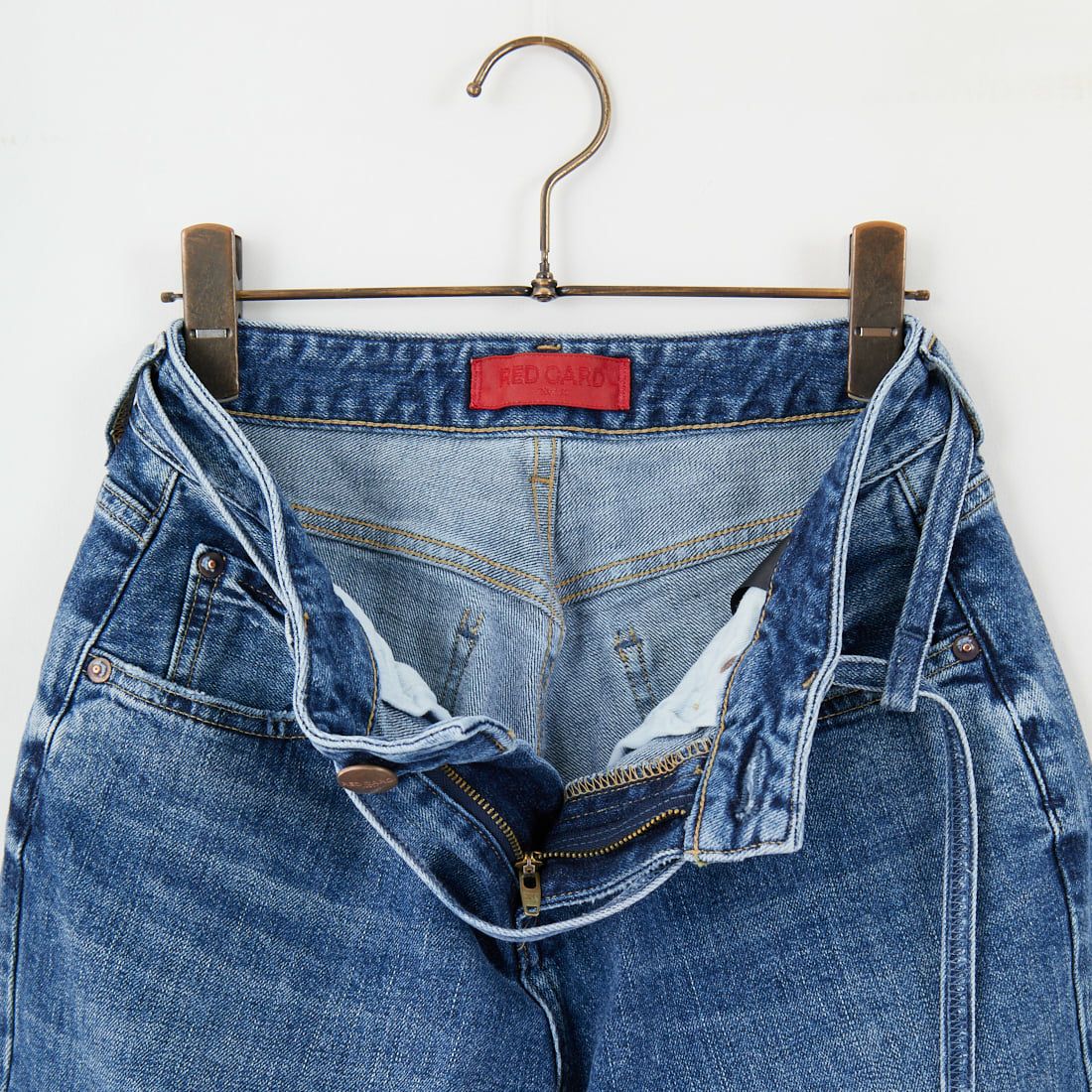 RED CARD TOKYO [レッドカード トーキョー] Idaho ワイドストレートデニム [12W11501SMD] A-STN MID