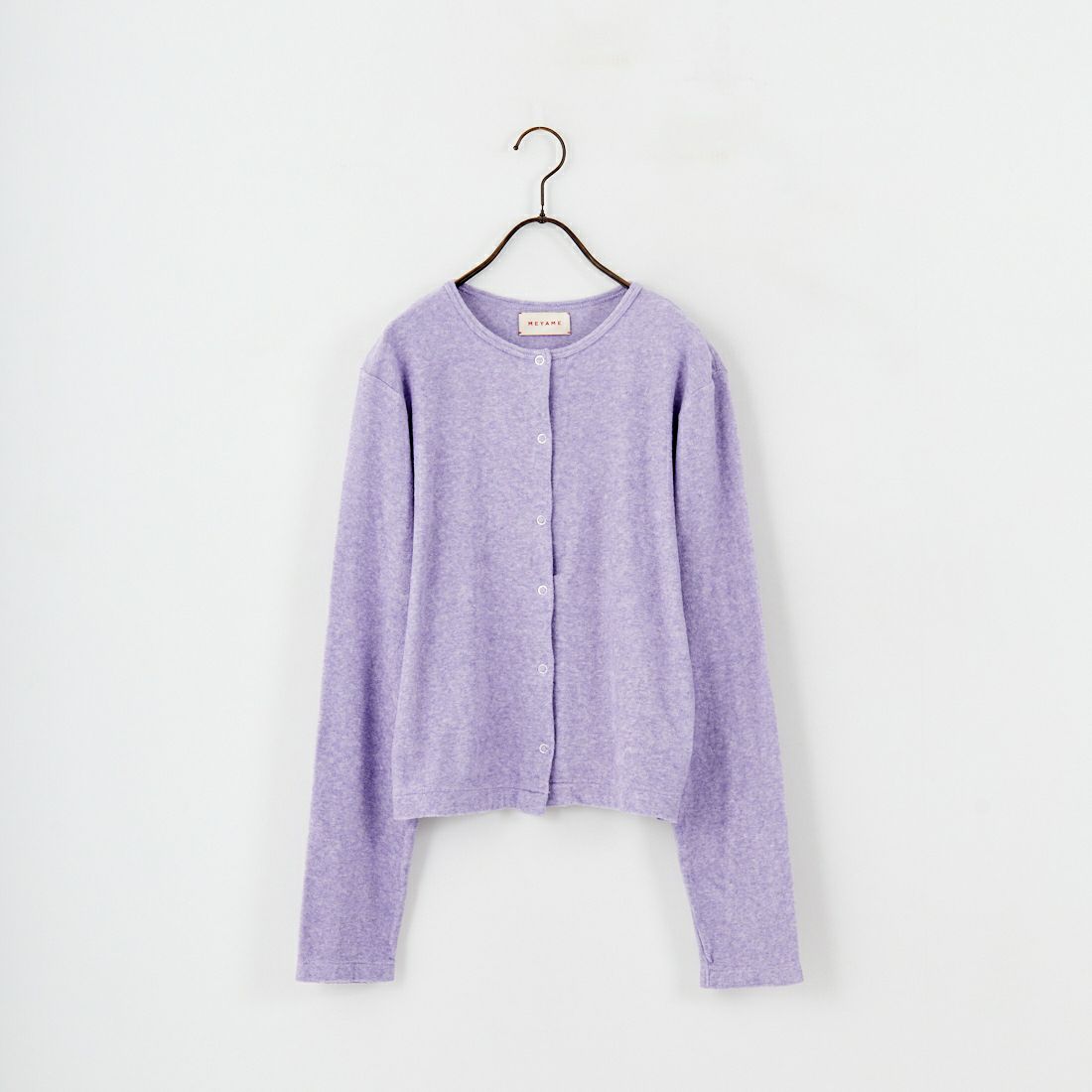 MEYAME [メヤメ] オーガニックコットンパイルカーディガン [MEY-2126] PURPLE