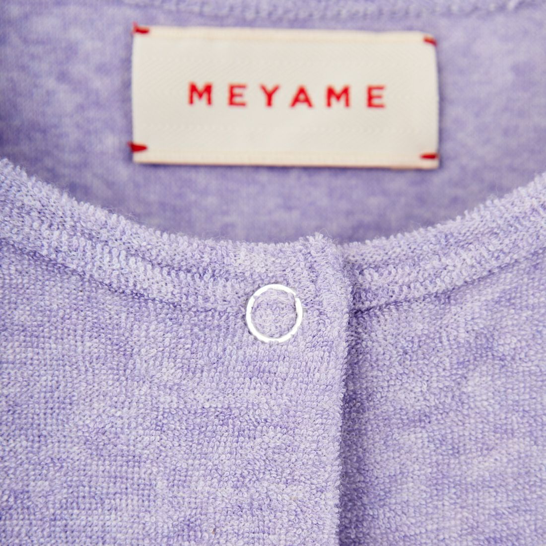 MEYAME [メヤメ] オーガニックコットンパイルカーディガン [MEY-2126] PURPLE