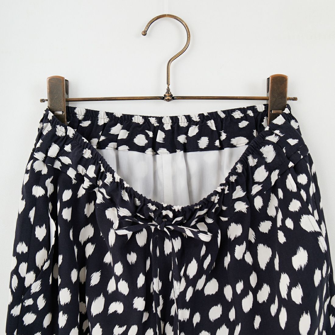 MICA&DEAL [マイカアンドディール] プリントストレートパンツ [0125203159] BLACK