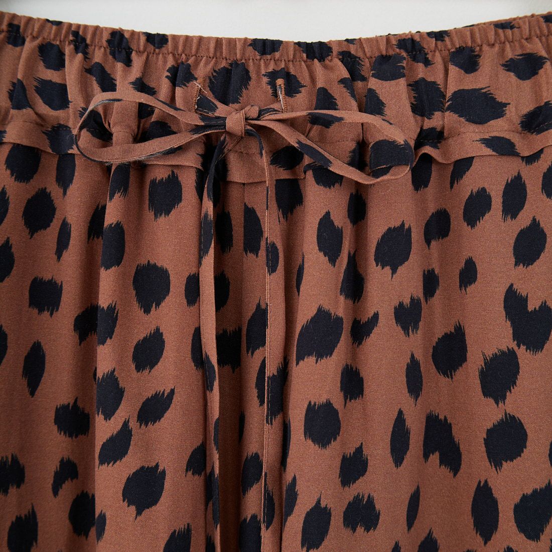 MICA&DEAL [マイカアンドディール] プリントストレートパンツ [0125203159] BROWN