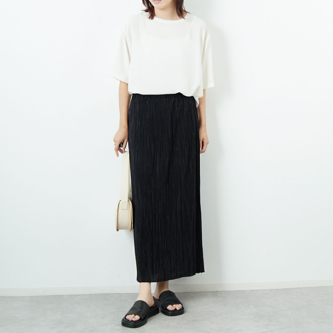 Jeans Factory Clothes [ジーンズファクトリークローズ] ノルディス2WAYプルオーバー [21255058] 031 ｵﾌ &&モデル身長：167cm 着用サイズ：F&&