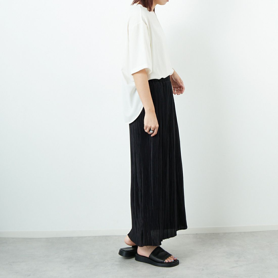 Jeans Factory Clothes [ジーンズファクトリークローズ] ノルディス2WAYプルオーバー [21255058] 031 ｵﾌ &&モデル身長：167cm 着用サイズ：F&&