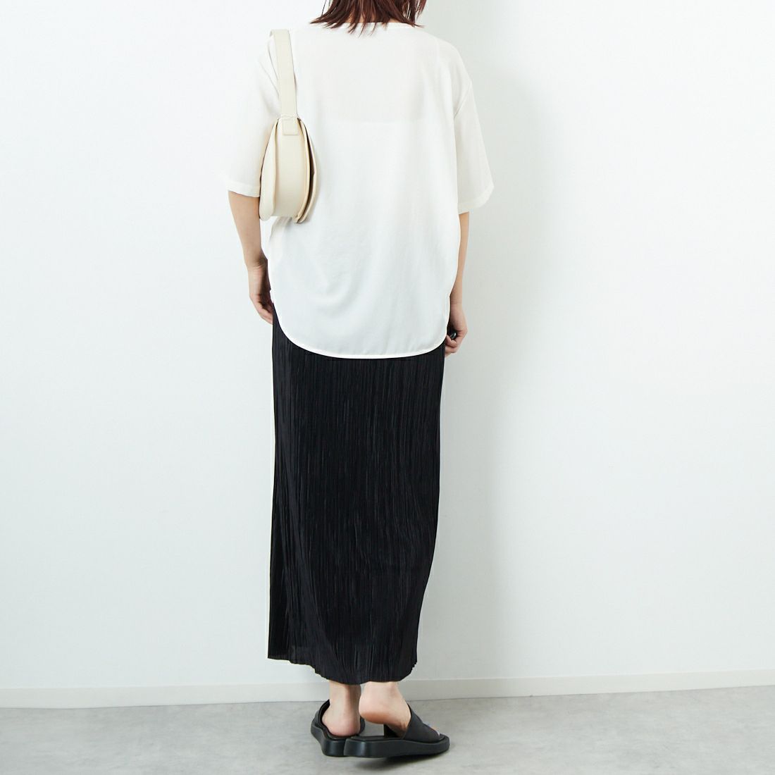 Jeans Factory Clothes [ジーンズファクトリークローズ] ノルディス2WAYプルオーバー [21255058] 031 ｵﾌ &&モデル身長：167cm 着用サイズ：F&&