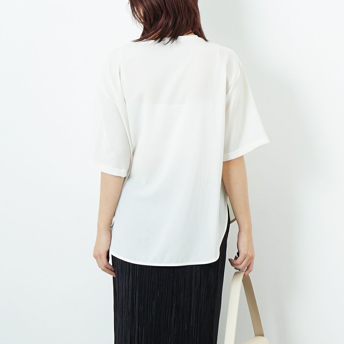 Jeans Factory Clothes [ジーンズファクトリークローズ] ノルディス2WAYプルオーバー [21255058] 031 ｵﾌ &&モデル身長：167cm 着用サイズ：F&&