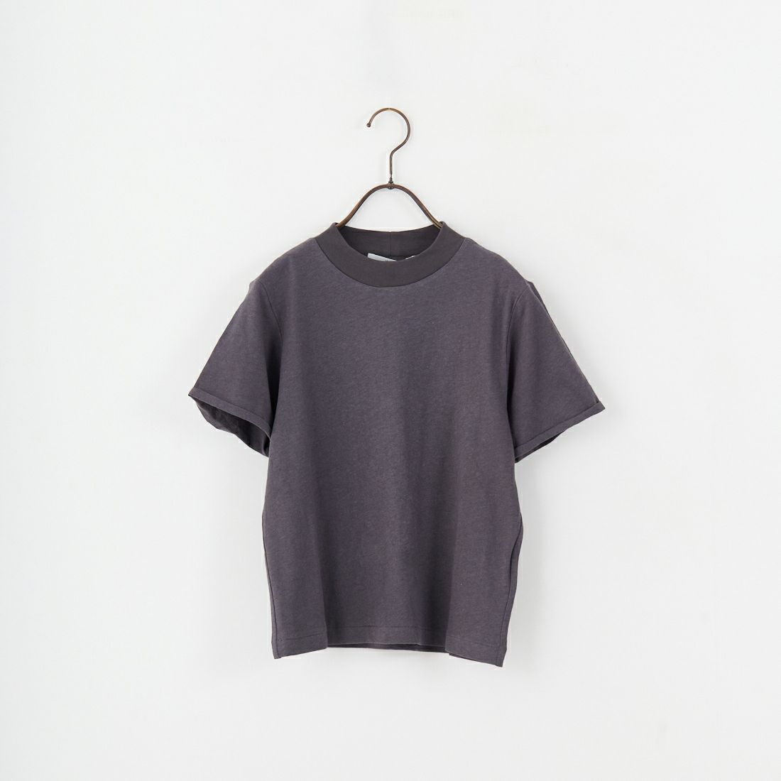 Johnbull [ジョンブル] コットンリネンハイネックTシャツ [JL252C11] 032 ﾁｬｺｰﾙ