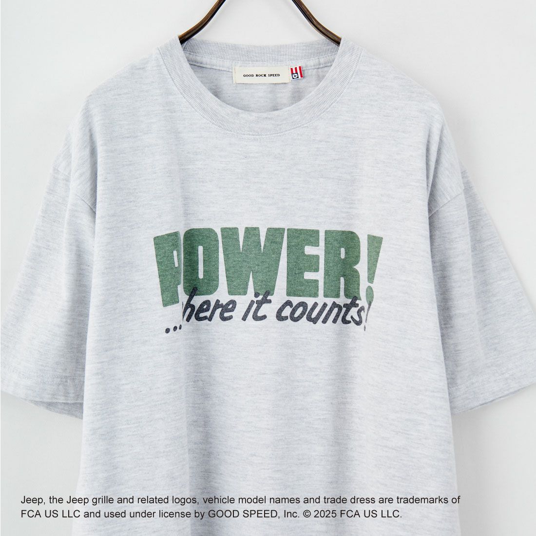 GOOD ROCK SPEED [グッドロックスピード] ジープ ショートスリーブTシャツ [25JEP105W] ASH