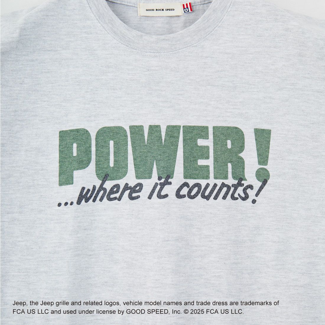 GOOD ROCK SPEED [グッドロックスピード] ジープ ショートスリーブTシャツ [25JEP105W] ASH