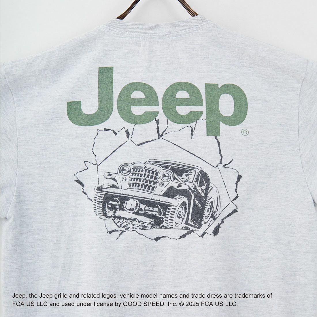 GOOD ROCK SPEED [グッドロックスピード] ジープ ショートスリーブTシャツ [25JEP105W] ASH