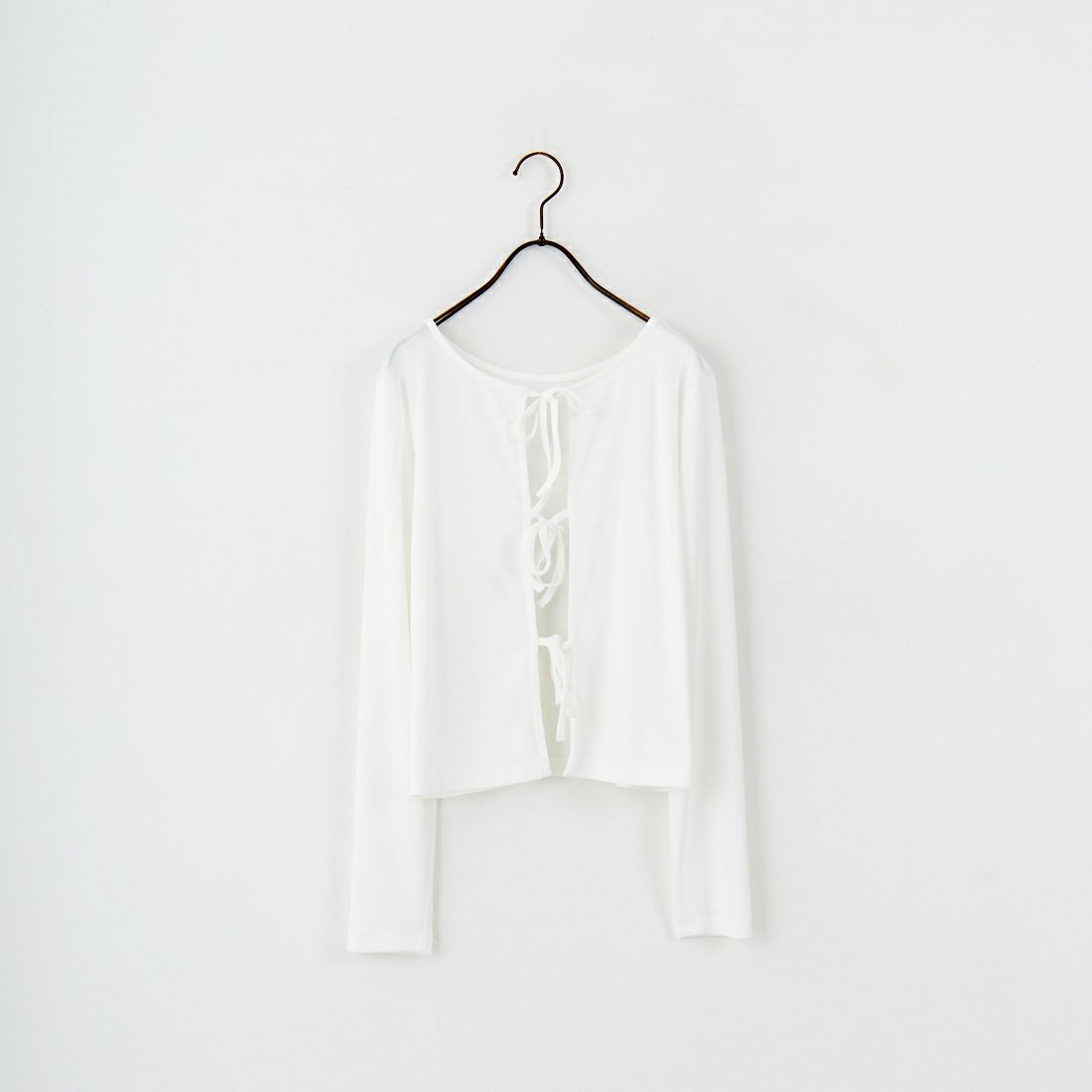 Jf Ready Made [ジェイエフレディメイド] 強撚フライス2WAYカーディガン [3103102] 101 ﾎﾜｲﾄ