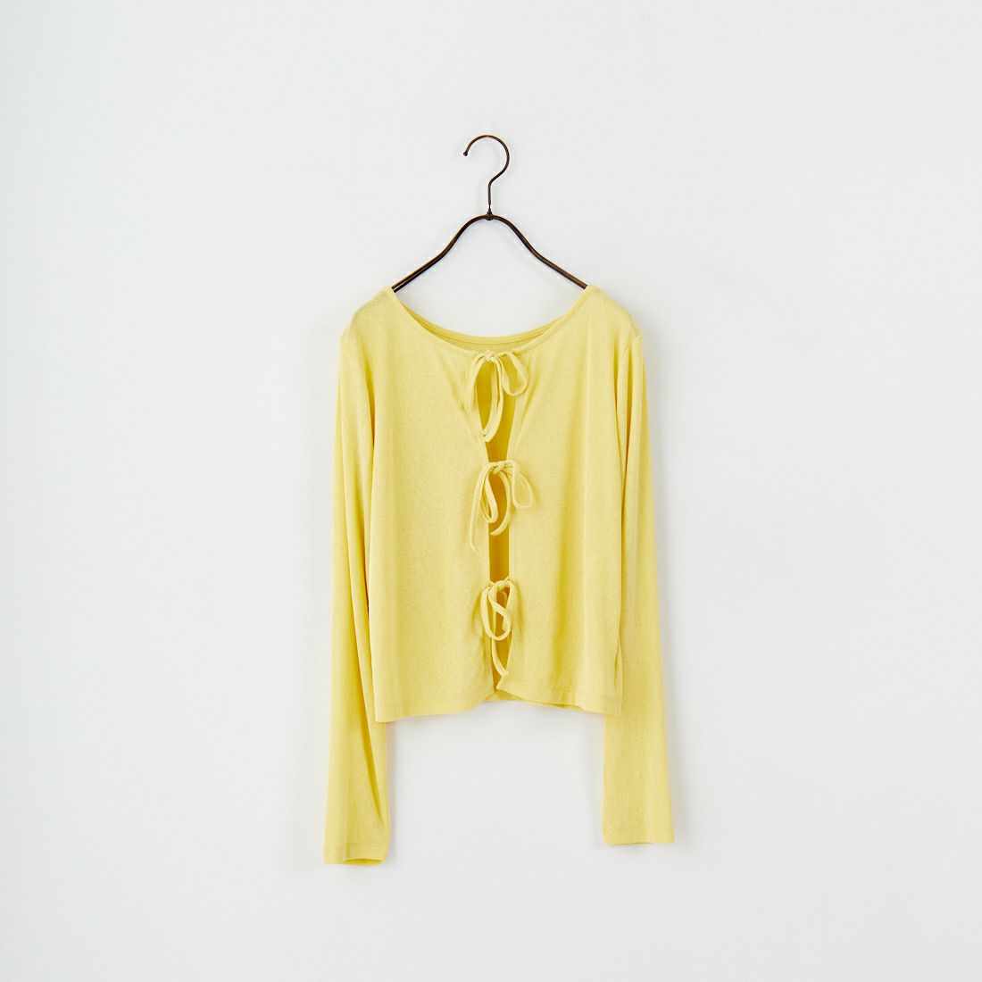 Jf Ready Made [ジェイエフレディメイド] 強撚フライス2WAYカーディガン [3103102] 201 ｲｴﾛｰ