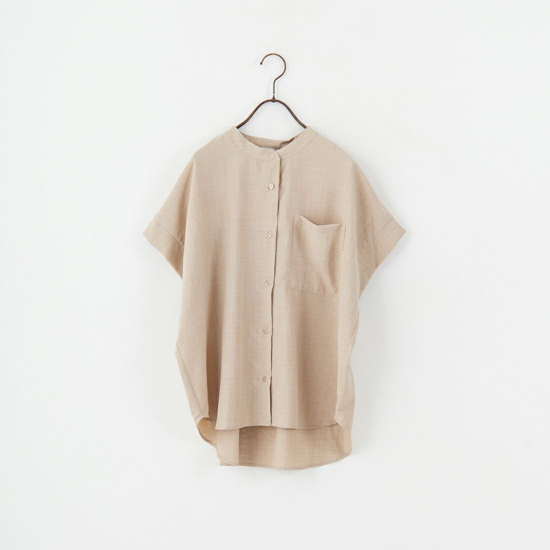 Jf Ready Made [ジェイエフレディメイド] 麻調バックヨークテープ切替ブラウス [41252223] ﾍﾞｰｼﾞｭ