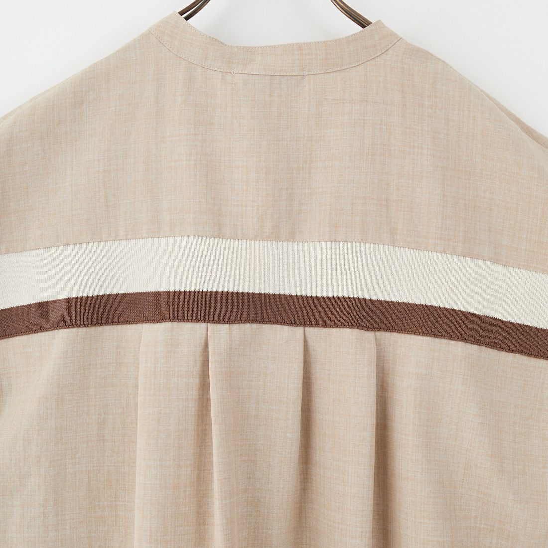 Jf Ready Made [ジェイエフレディメイド] 麻調バックヨークテープ切替ブラウス [41252223] ﾍﾞｰｼﾞｭ