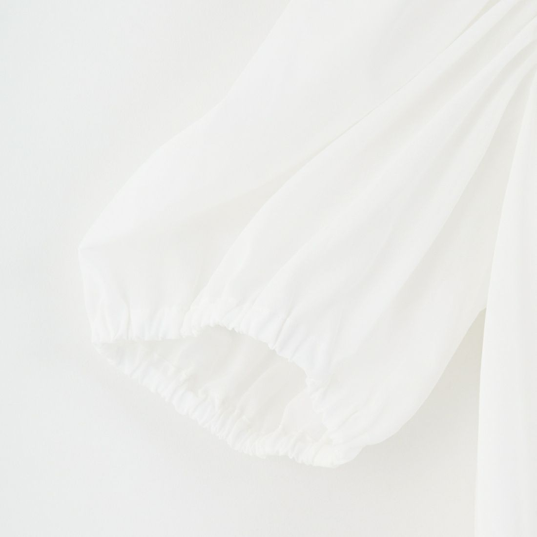 mizuiro ind [ミズイロインド] ギャザーフーデッドシャツ [2-230090] 11 O.WHITE