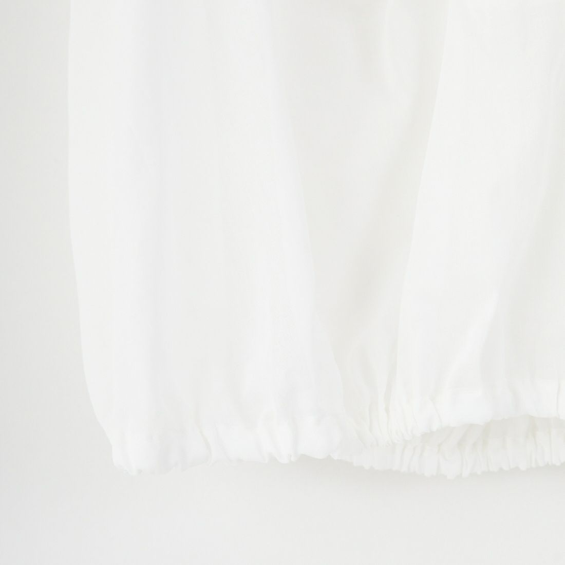 mizuiro ind [ミズイロインド] ギャザーフーデッドシャツ [2-230090] 11 O.WHITE