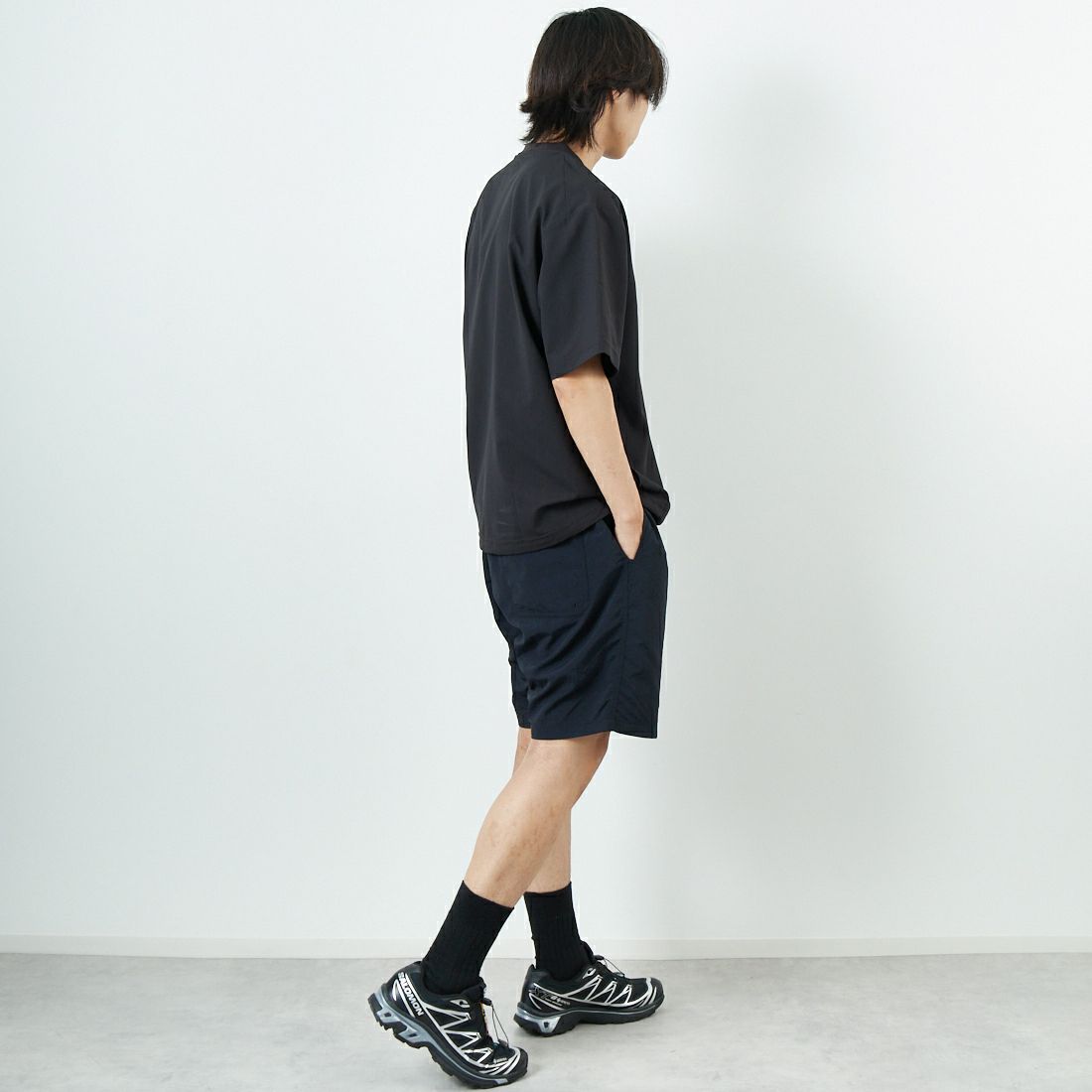 THOUSAND MILE [サウザンド マイル] ドローコードTシャツ [TM251HA00881] BLACK