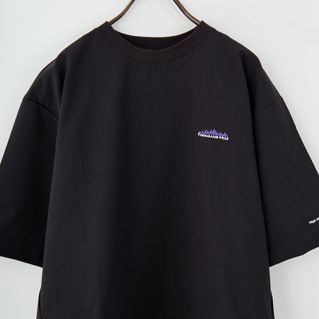THOUSAND MILE [サウザンド マイル] ドローコードTシャツ [TM251HA00881] BLACK