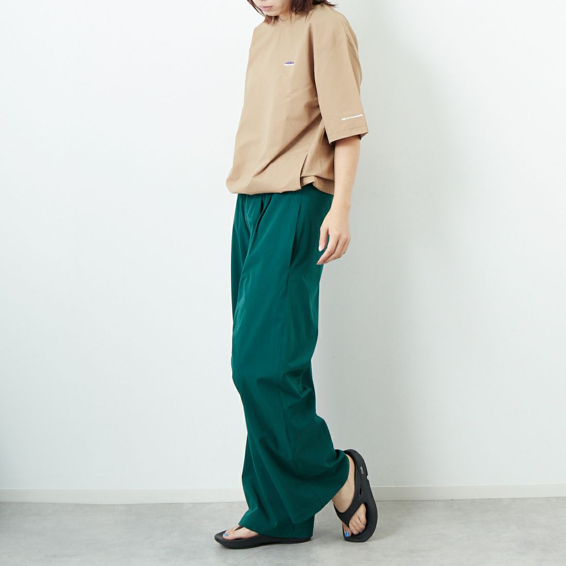 THOUSAND MILE [サウザンド マイル] ドローコードTシャツ [TM251HA00881] FOX &&モデル身長：167cm 着用サイズ：S&&