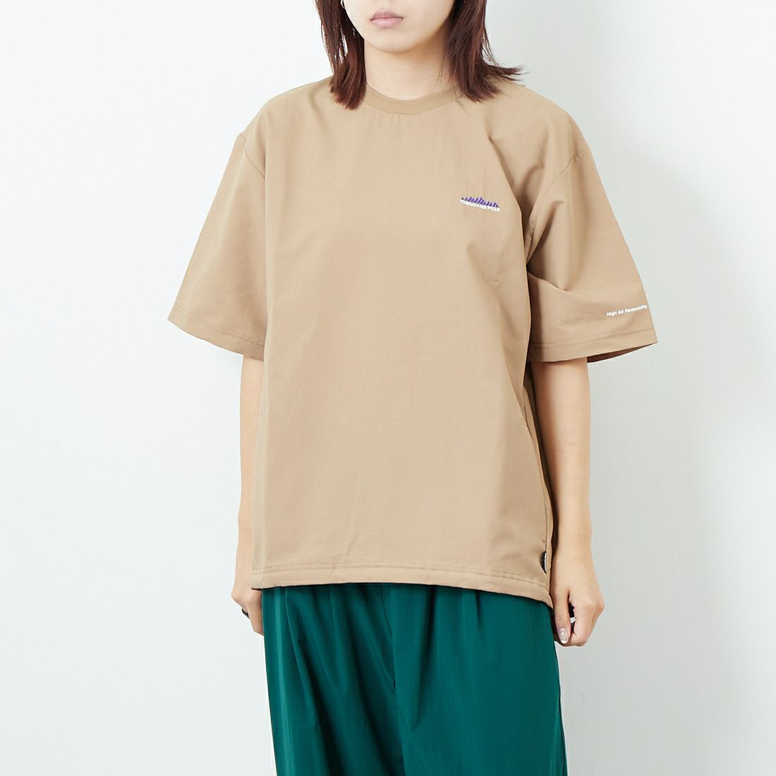 THOUSAND MILE [サウザンド マイル] ドローコードTシャツ [TM251HA00881] FOX &&モデル身長：167cm 着用サイズ：S&&