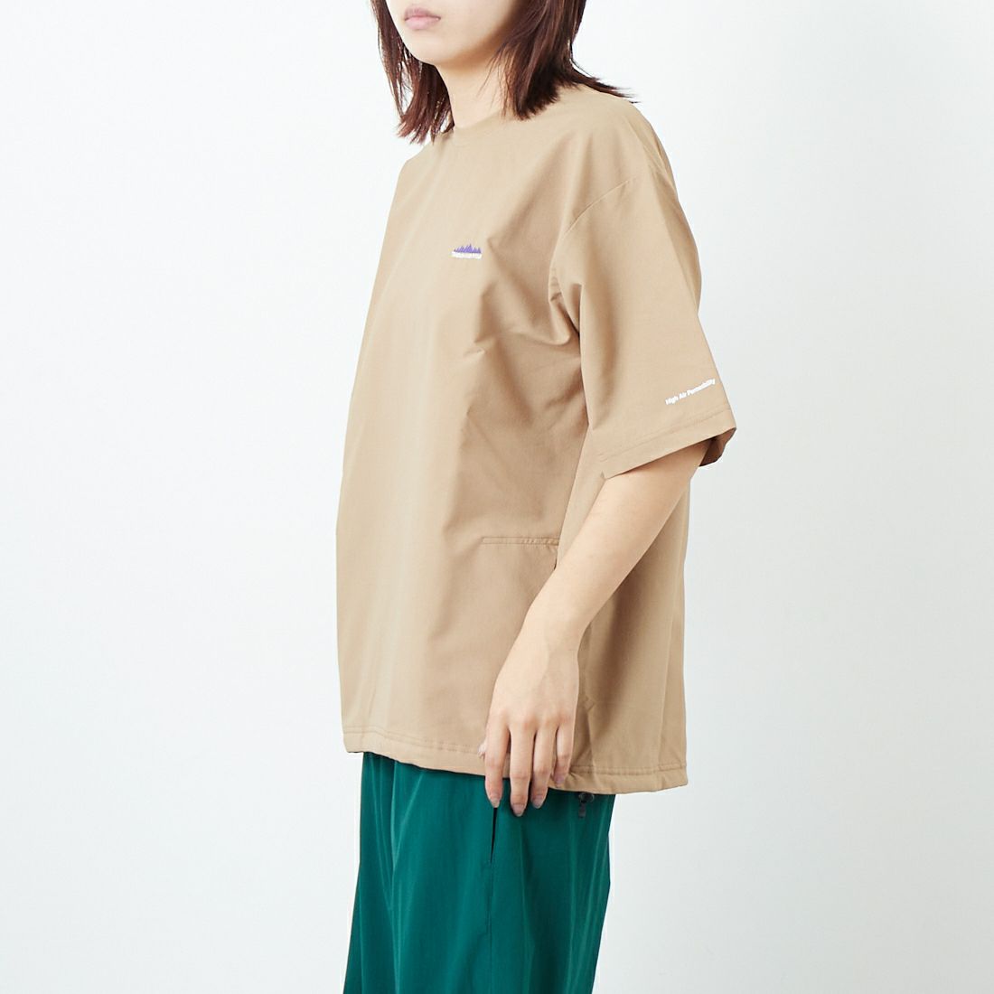 THOUSAND MILE [サウザンド マイル] ドローコードTシャツ [TM251HA00881] FOX &&モデル身長：167cm 着用サイズ：S&&