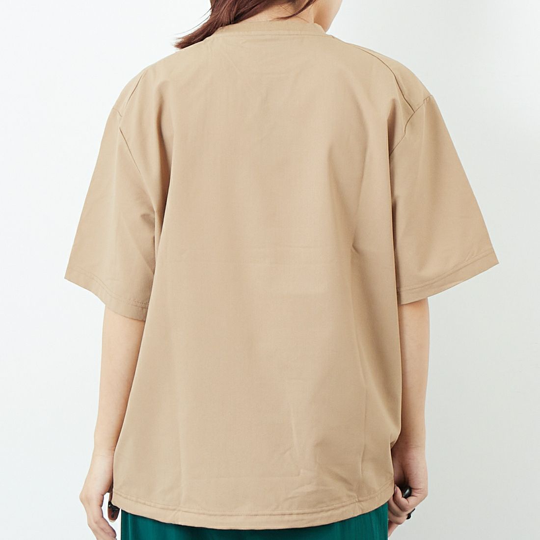 THOUSAND MILE [サウザンド マイル] ドローコードTシャツ [TM251HA00881] FOX &&モデル身長：167cm 着用サイズ：S&&