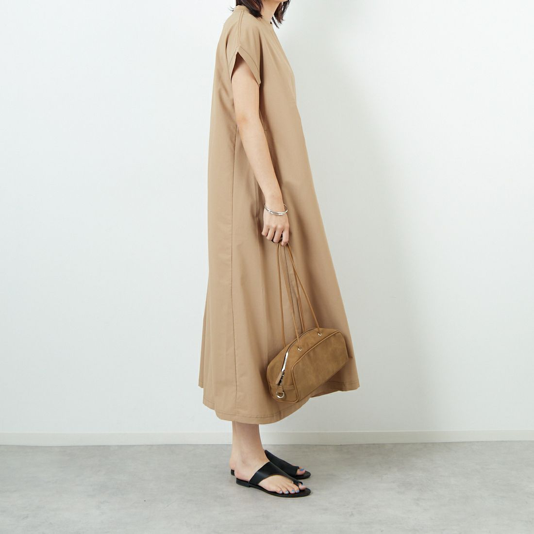 THOUSAND MILE [サウザンド マイル] フレンチスリーブワンピース [TM251HA00772] BLACK