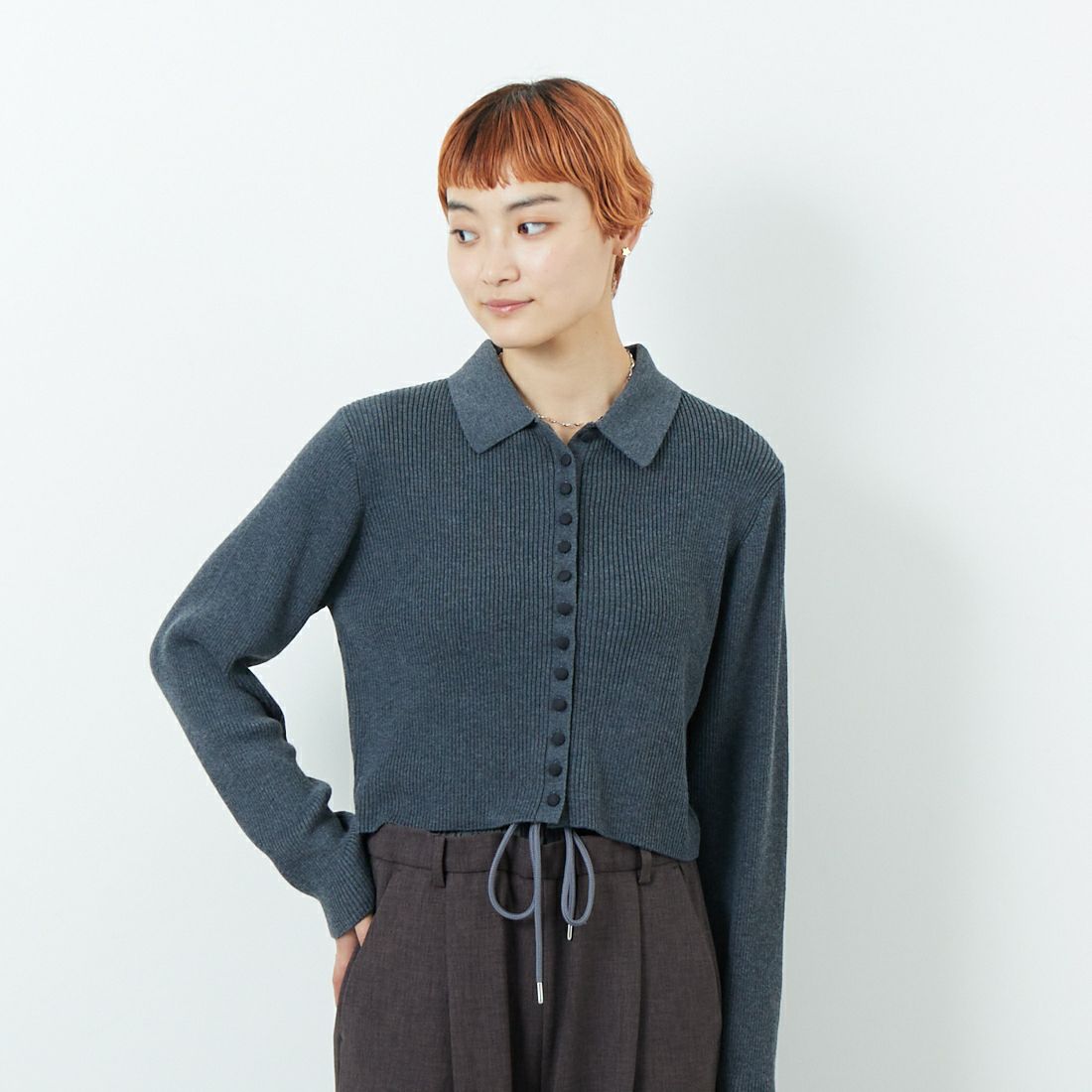C.GRY&&モデル身長：160cm 着用サイズ：F&&