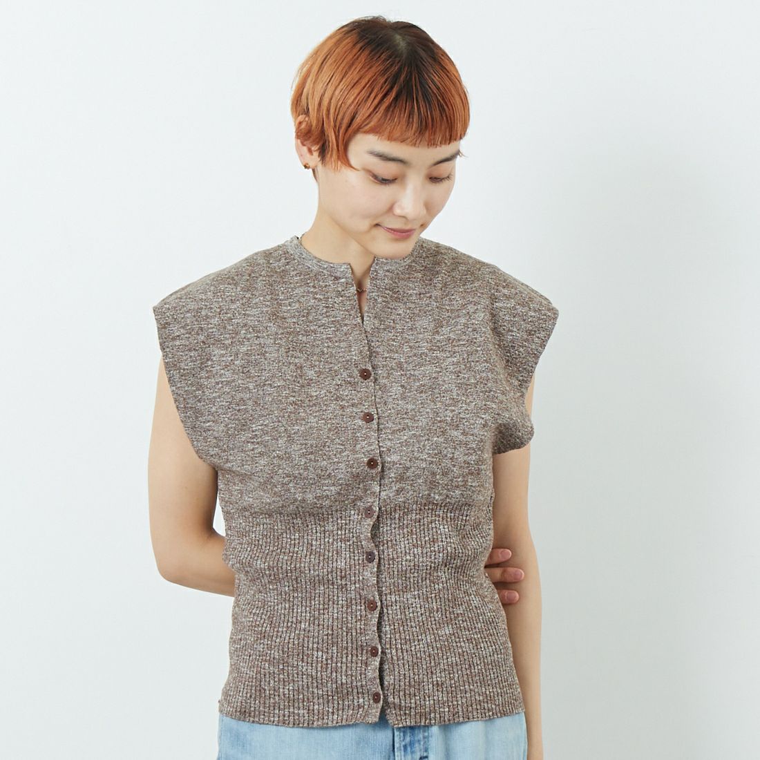 M/BRN&&モデル身長：160cm 着用サイズ：F&&