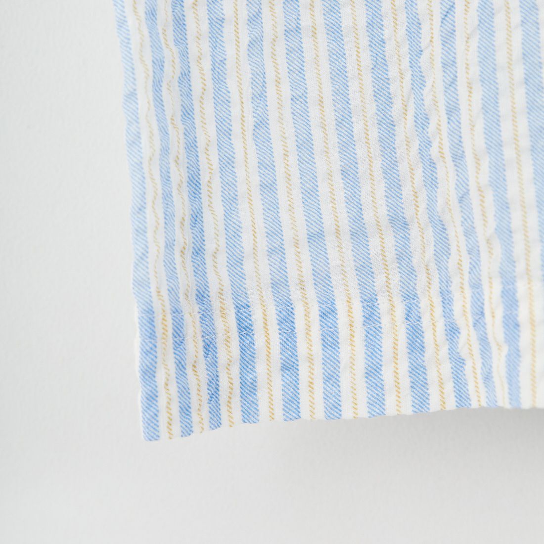 MEYAME [メヤメ] ライトコットン ストライプノースリーブトップス [MEY-2107] BLUE