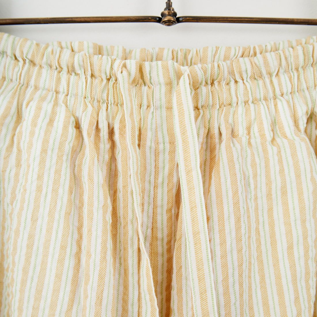 MEYAME [メヤメ] ライトコットン ストライプパンツ [MEY-2106] YELLOW